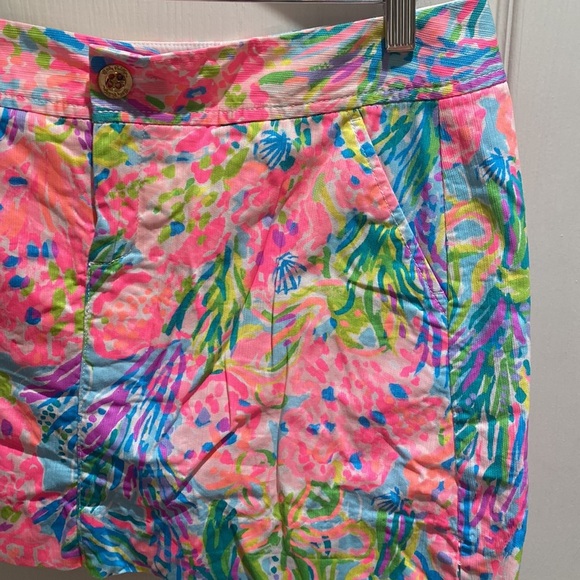 Lilly Pulitzer Nicki Skort in Multi Fan Sea Pants - Picture 4 of 8